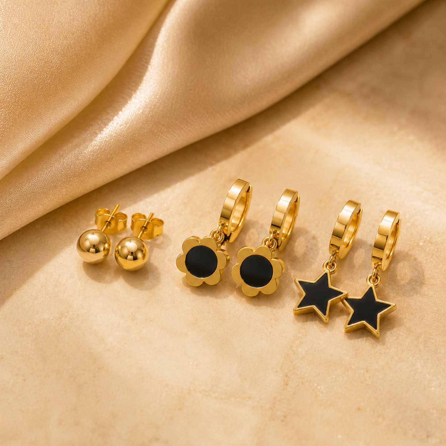 Midnight Charm Earring Set -Zariva