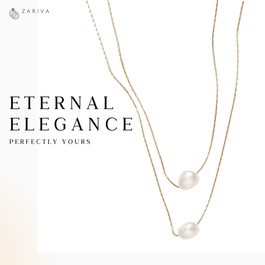 Celeste Dual Pearl double layer Necklace – Zariva