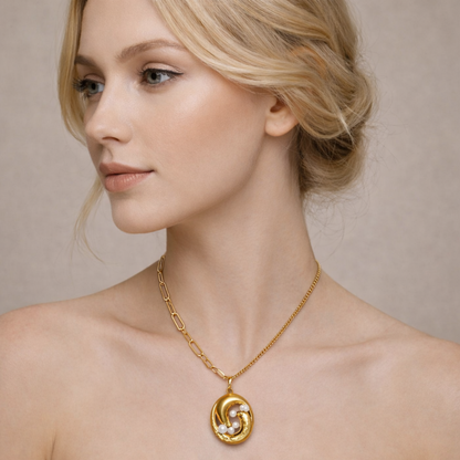 Celestia asymmetrical link Pearl Necklace – Zariva