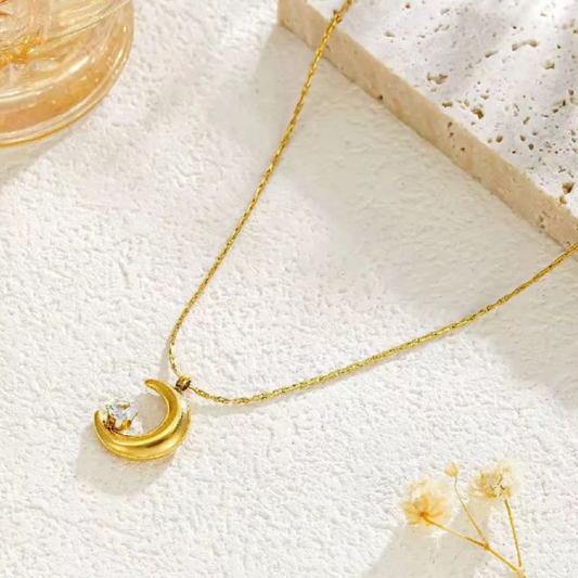 Luna Center Solitaire Necklaces – Zariva