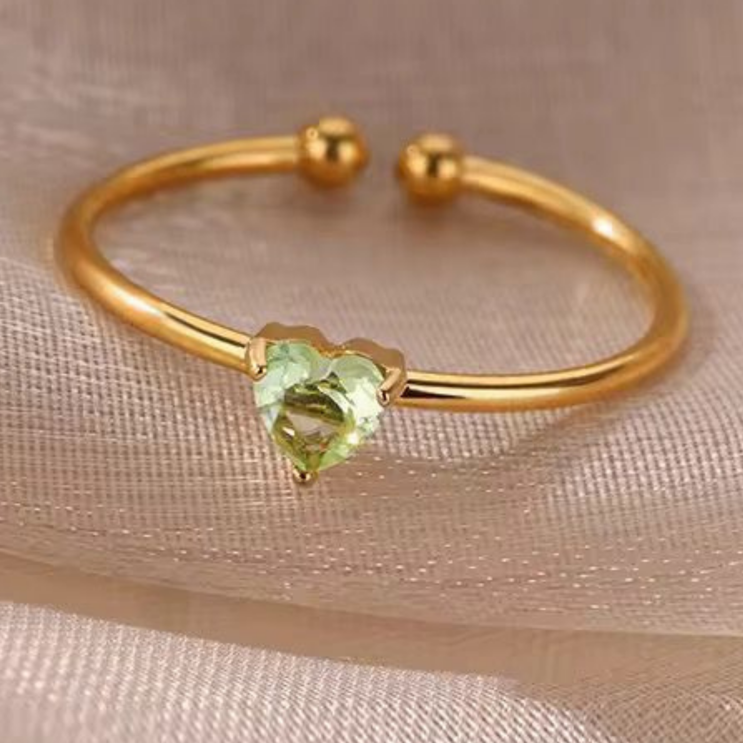 Amora Green Zircon Solitaire Ring– Zariva