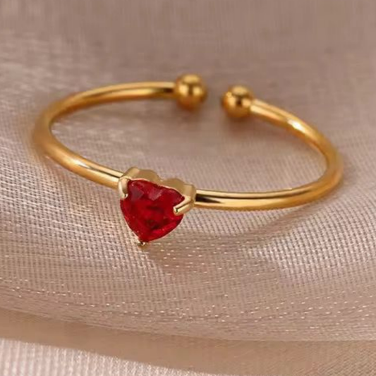 Amora Zircon Red Solitaire – Zariva
