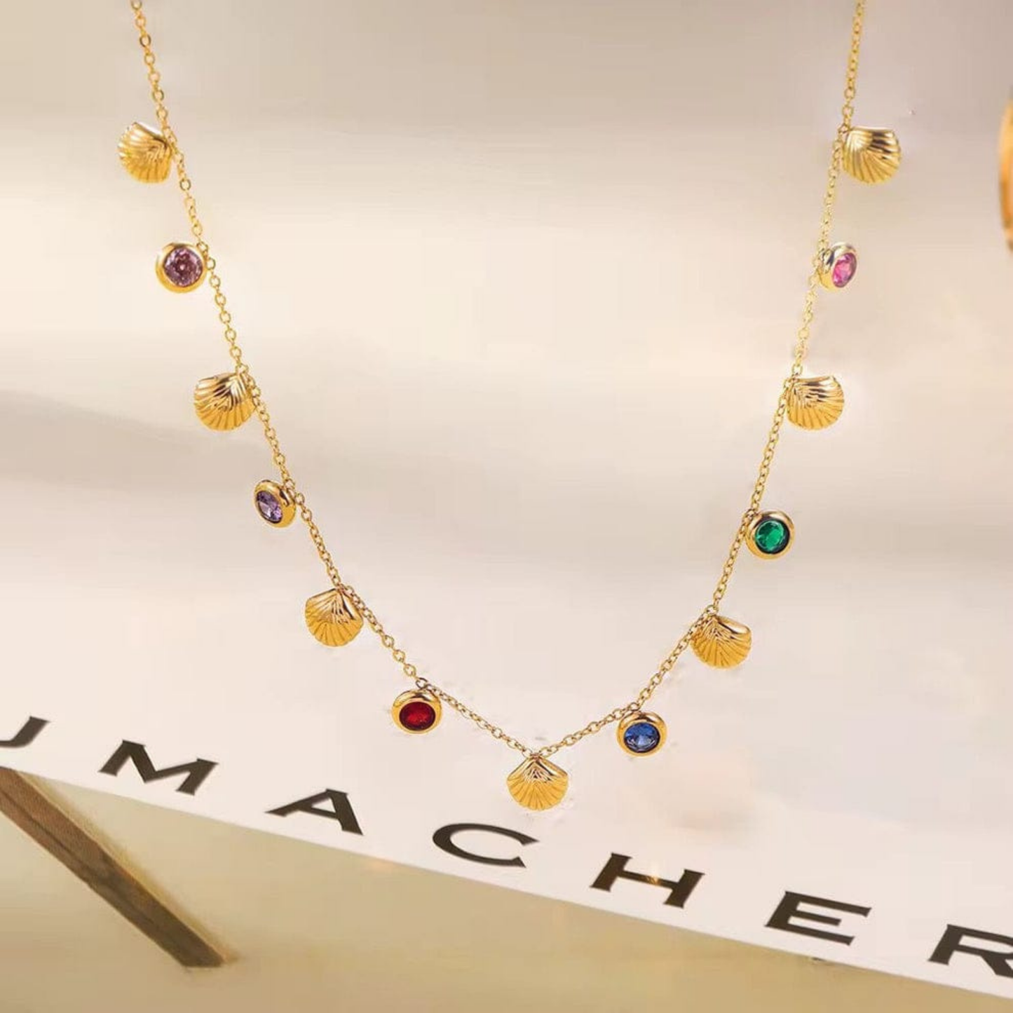 Celestia Seashell Charm Necklace – Zariva