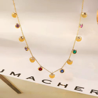 Celestia Seashell Charm Necklace – Zariva