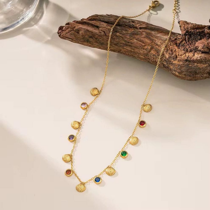 Celestia Seashell Charm Necklace – Zariva