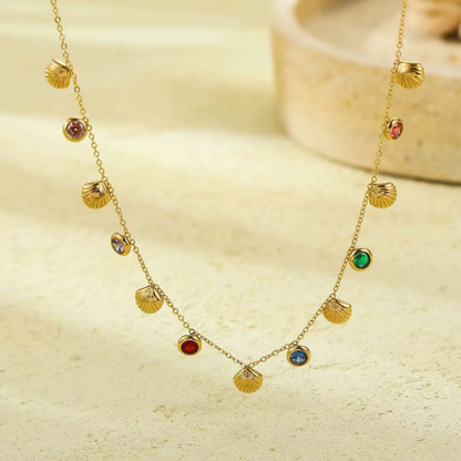 Celestia Seashell Charm Necklace – Zariva