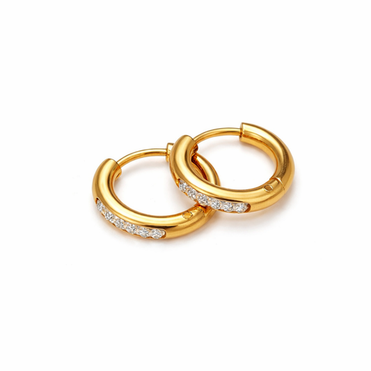 Aurelia Mini Gold Hoop Earrings – Zariva