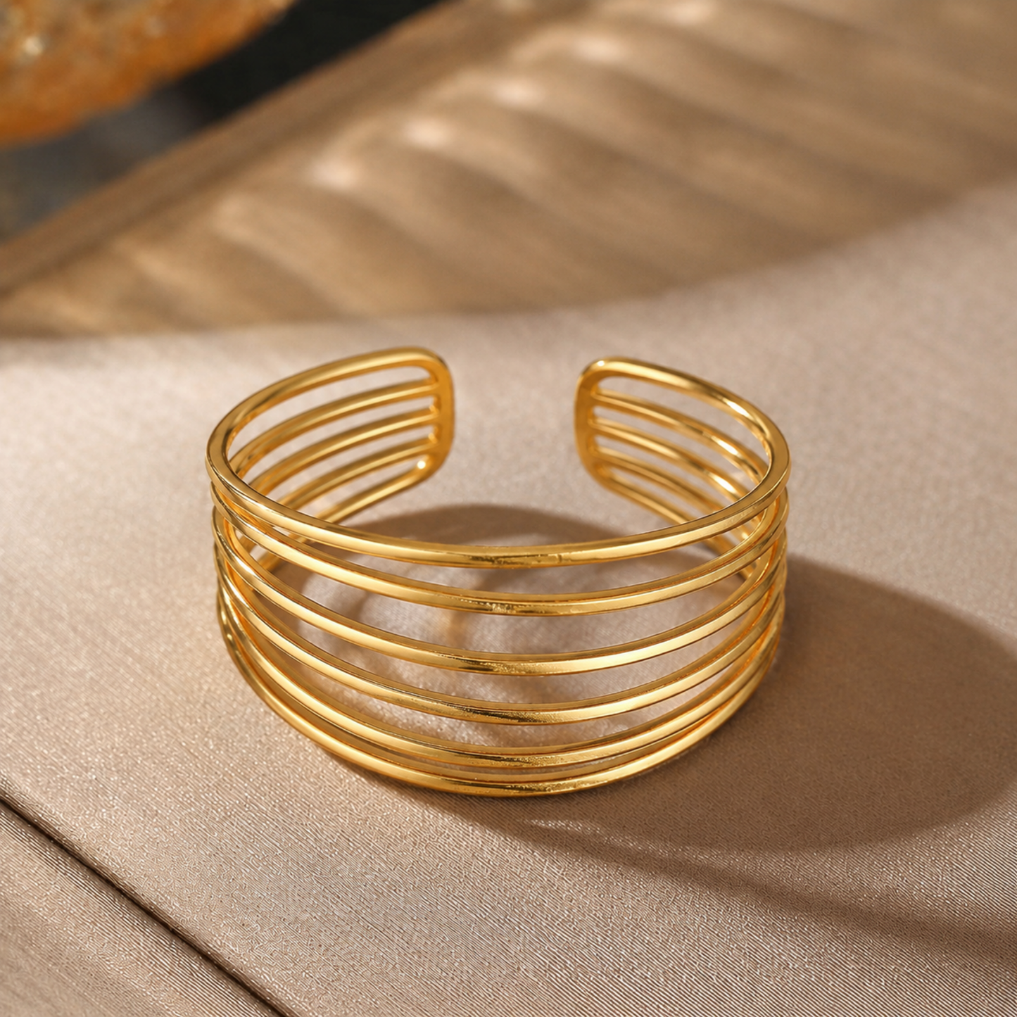 Golden Duo Statement Ring Set - Zariva