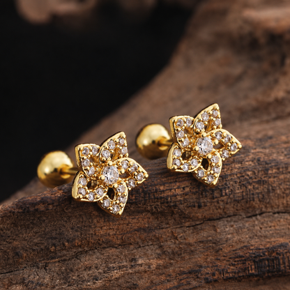 Floral Spark Stud Earring -Zariva