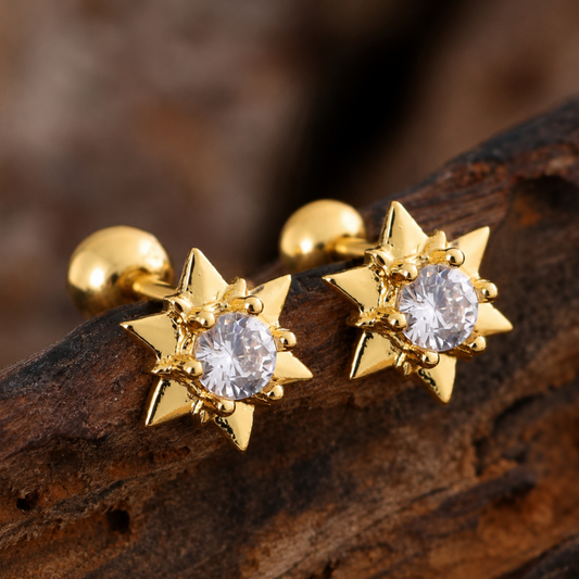 Starburst Stud Earring -Zariva