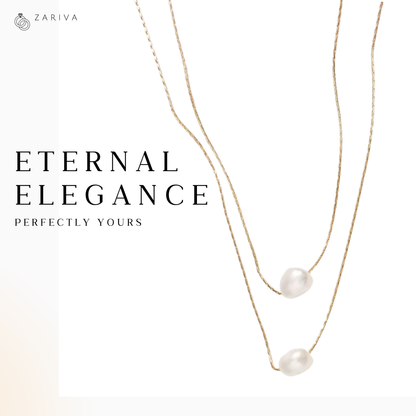 Celeste Dual Pearl double layer Necklace – Zariva