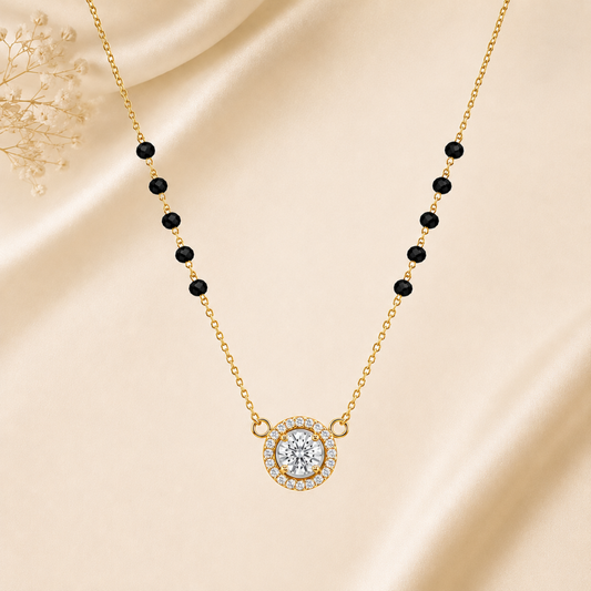 Aurelia solitaire Mangalsutra Necklace – Zariva