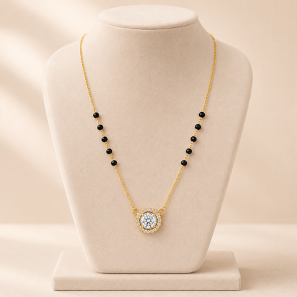 Aurelia solitaire Mangalsutra Necklace – Zariva