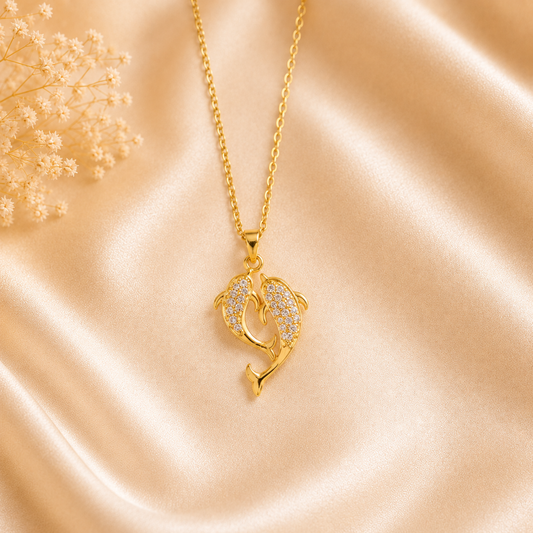 Dolphin Heart Necklace – Zariva