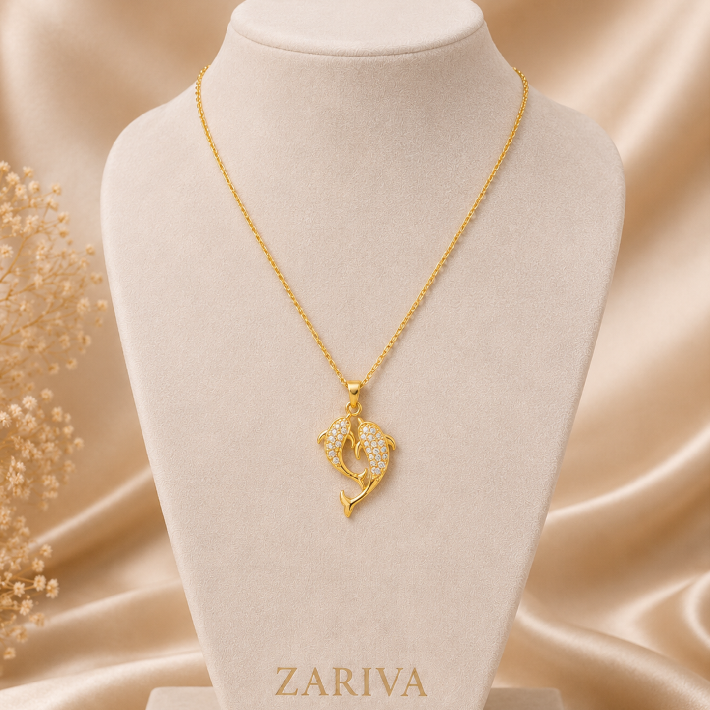 Dolphin Heart Necklace – Zariva
