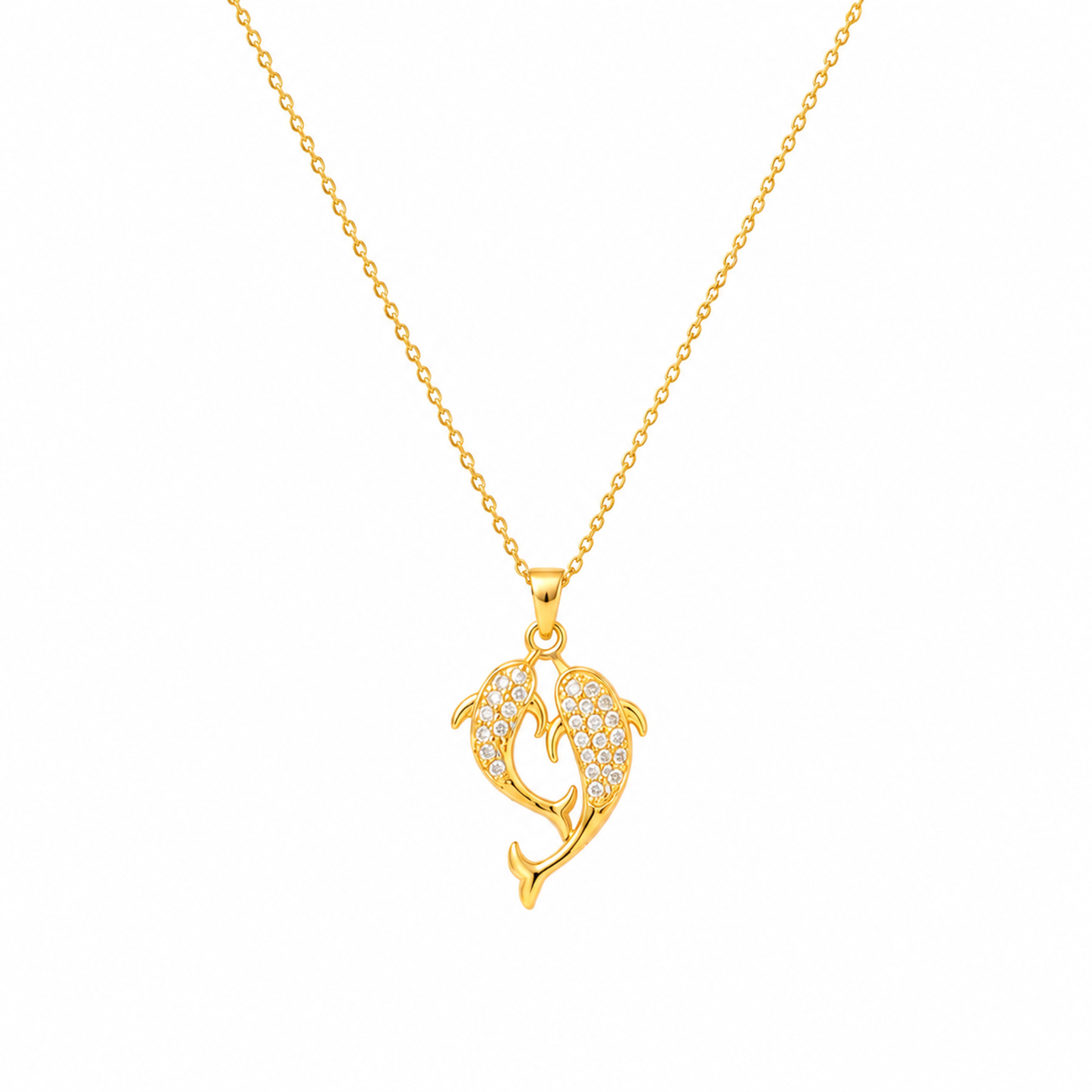Dolphin Heart Necklace – Zariva