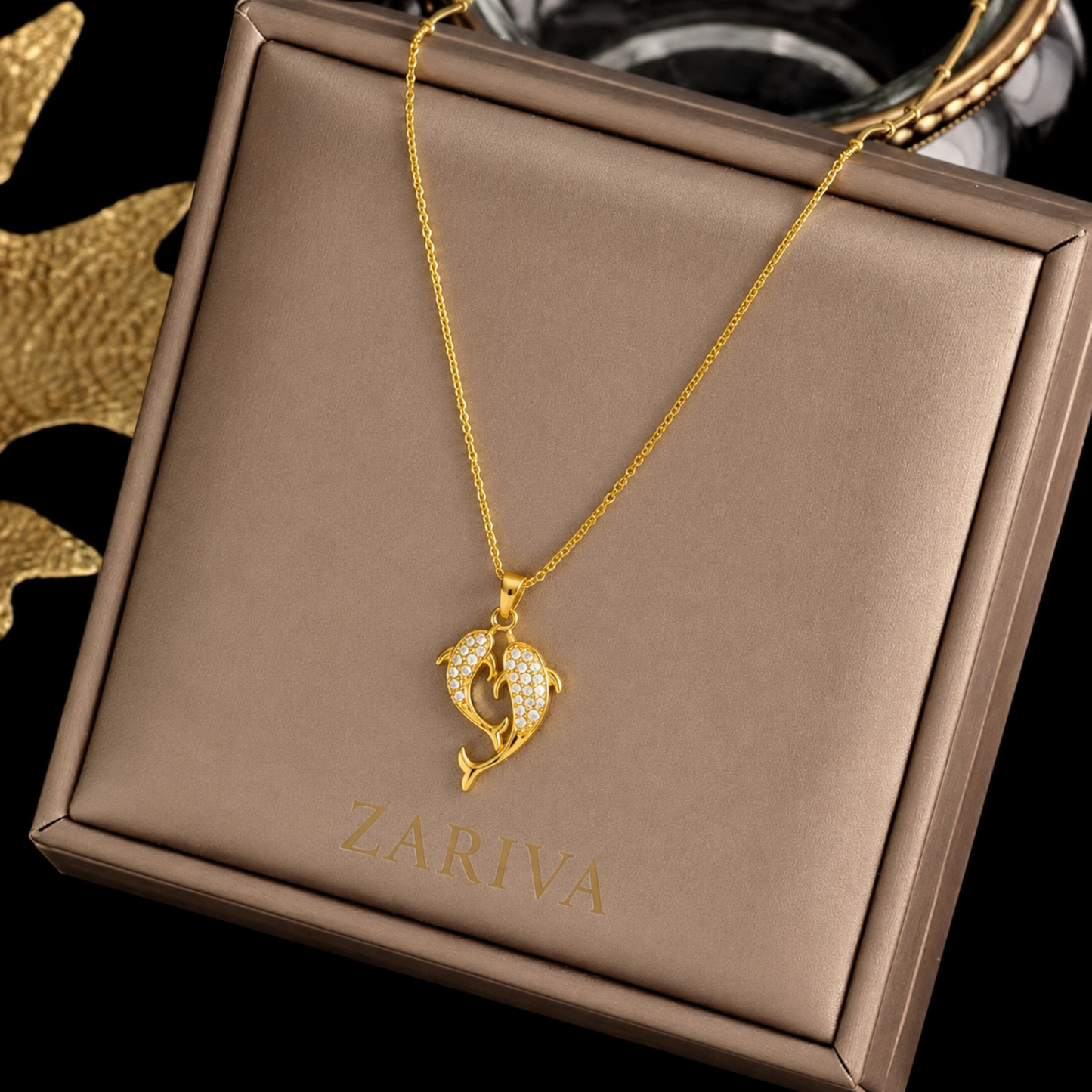 Dolphin Heart Necklace – Zariva