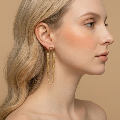 Aurelia layered Statement Earrings – Zariva