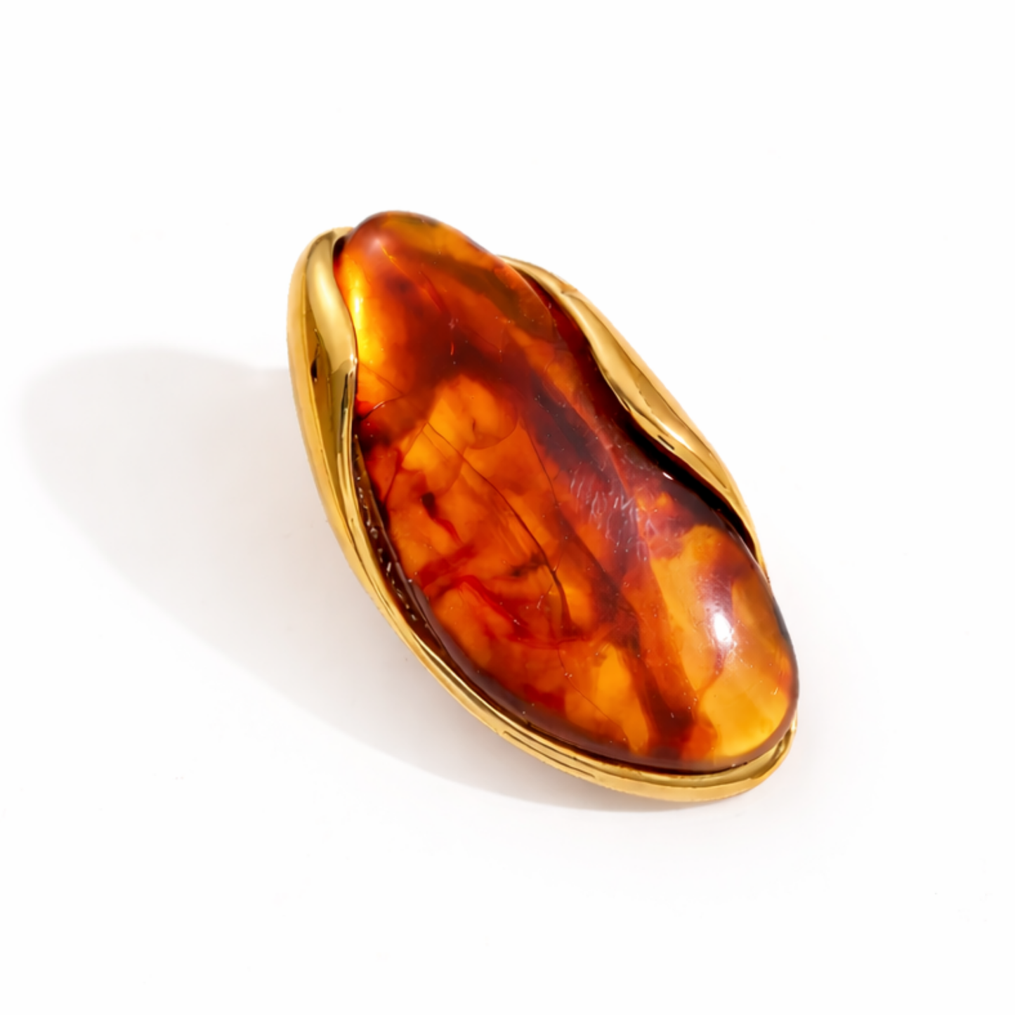 Amber Teardrop Stud Earrings – Zariva