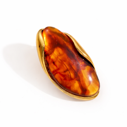 Amber Teardrop Stud Earrings – Zariva