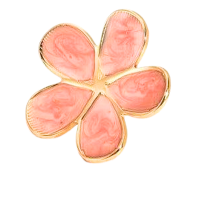 Bloom Orange Floral Petal Gold Earring – Zariva