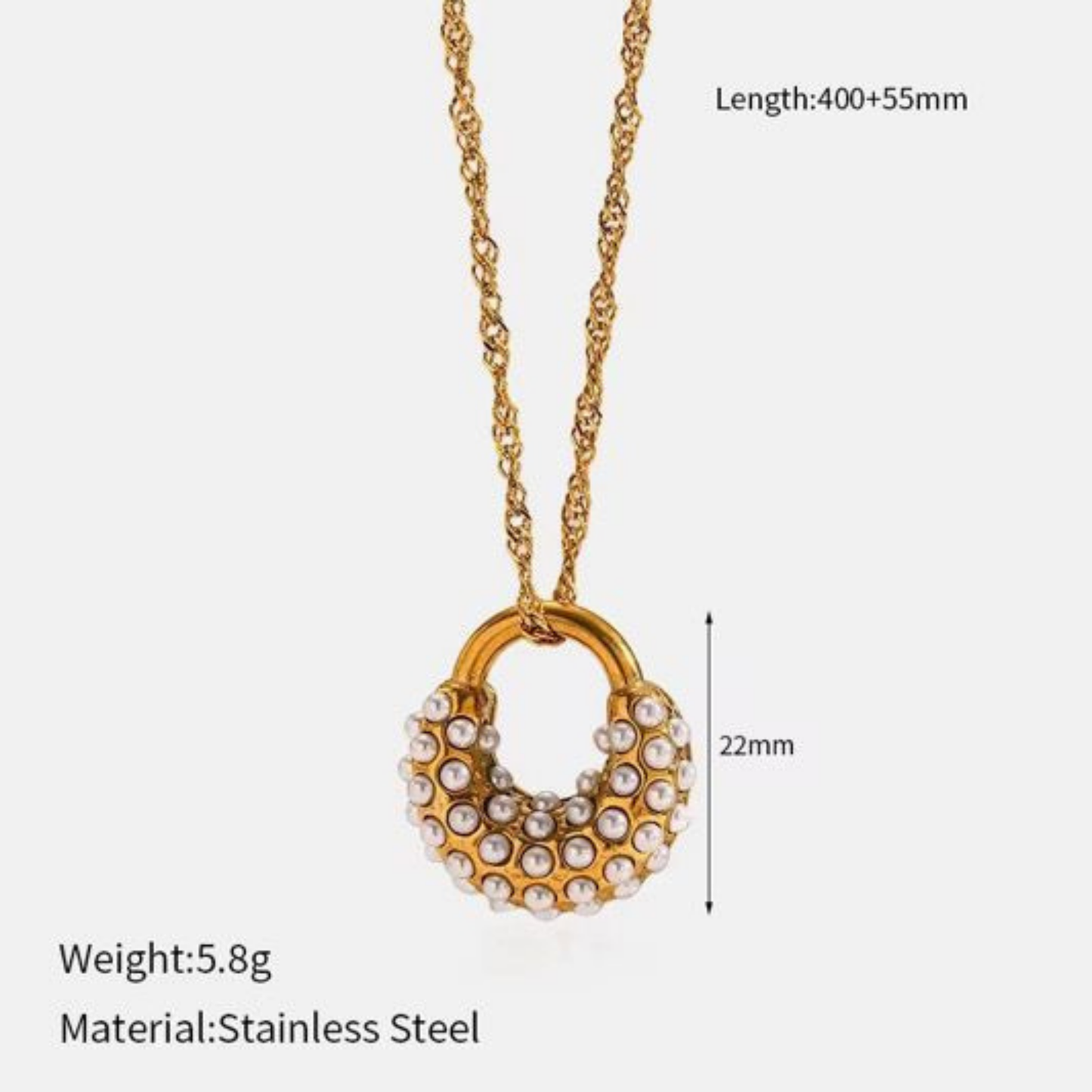 Aurelia Pearl Orbit Necklace – Zariva
