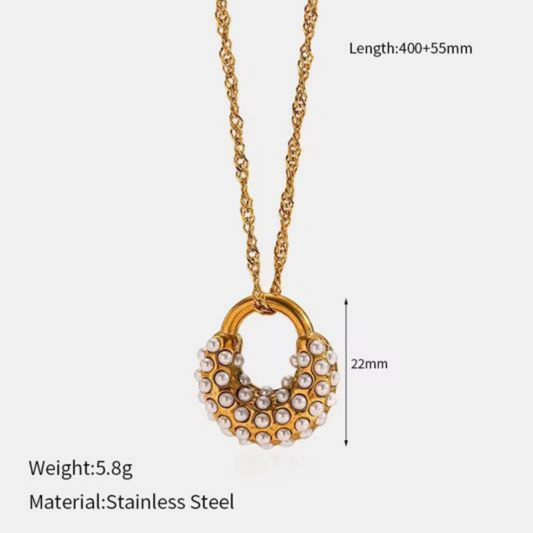 Aurelia Pearl Orbit Necklace – Zariva