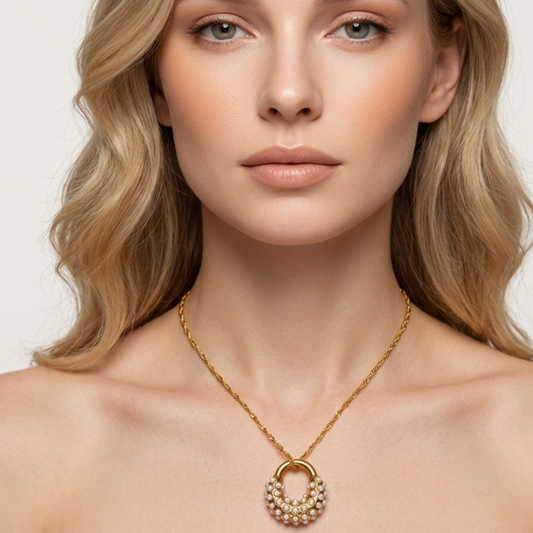 Aurelia Pearl Orbit Necklace – Zariva