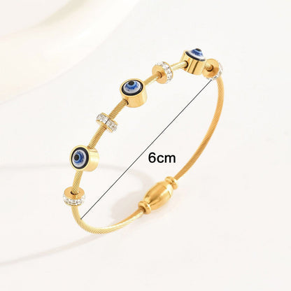 Nazar Evil Eye Gold Bracelet – Zariva
