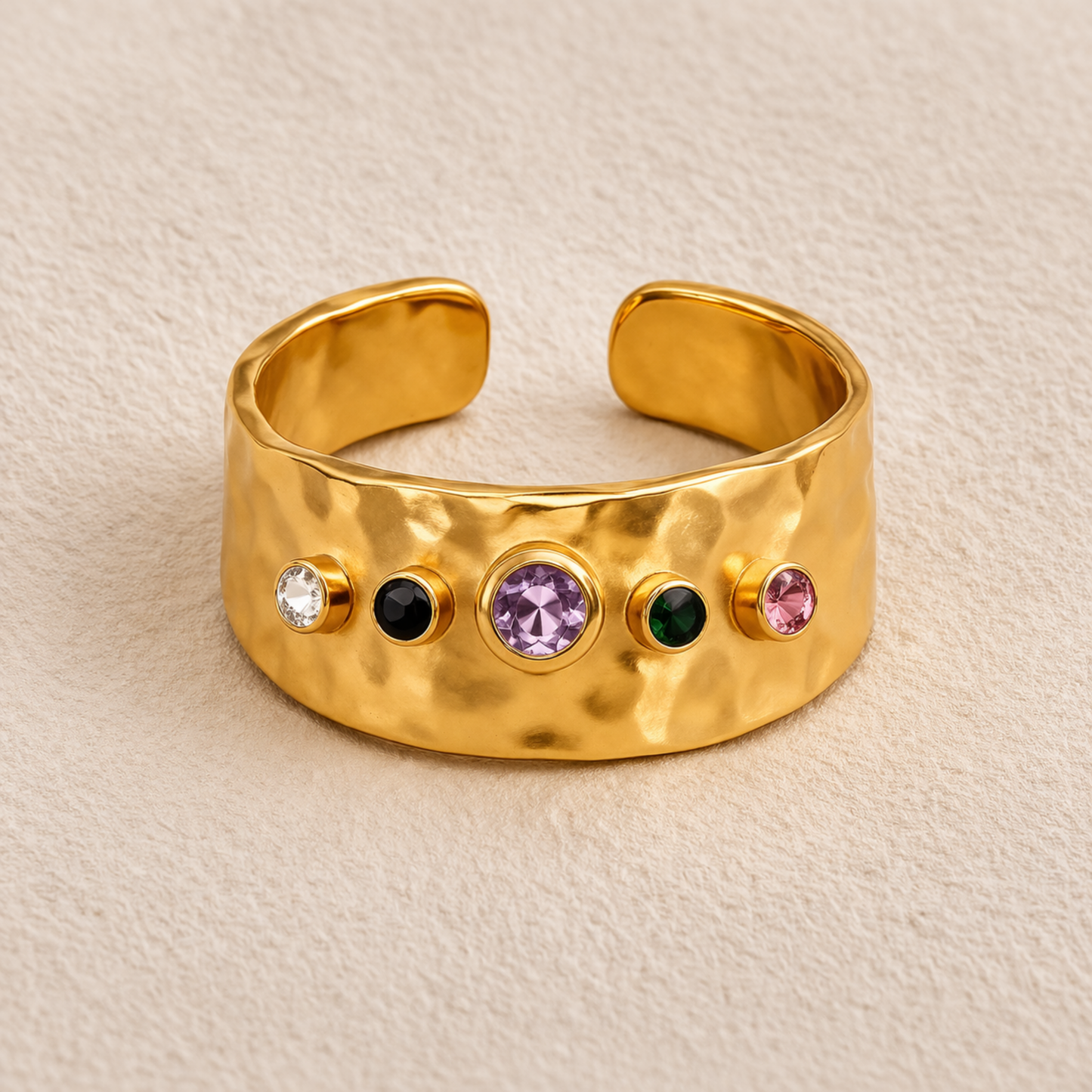 Celestia Multi-Stone Cuff Ring– Zariva
