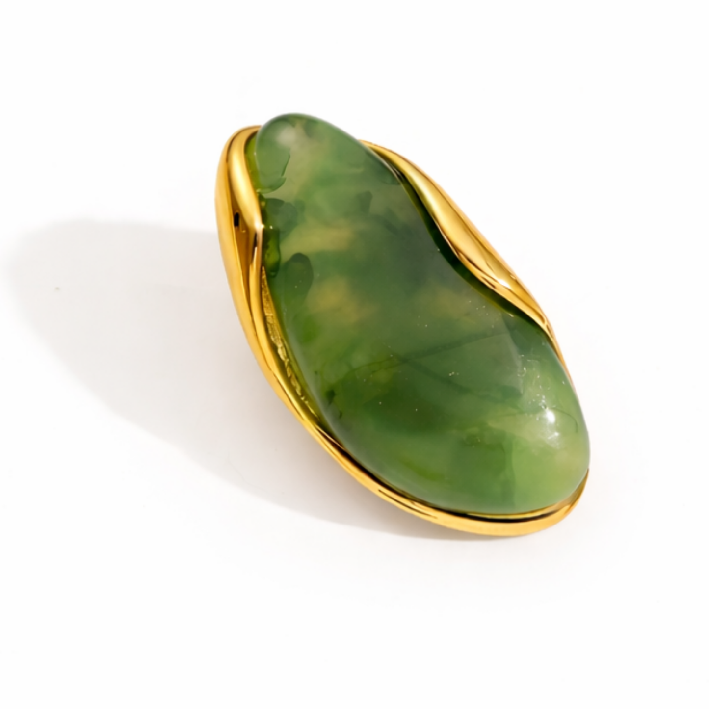 Green Teardrop Stud Earrings – Zariva