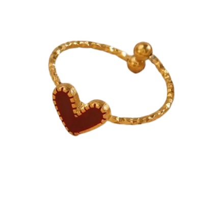 Amora Red Heart Ring– Zariva