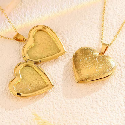 Amora Secret Heart Locket Necklace – Zariva