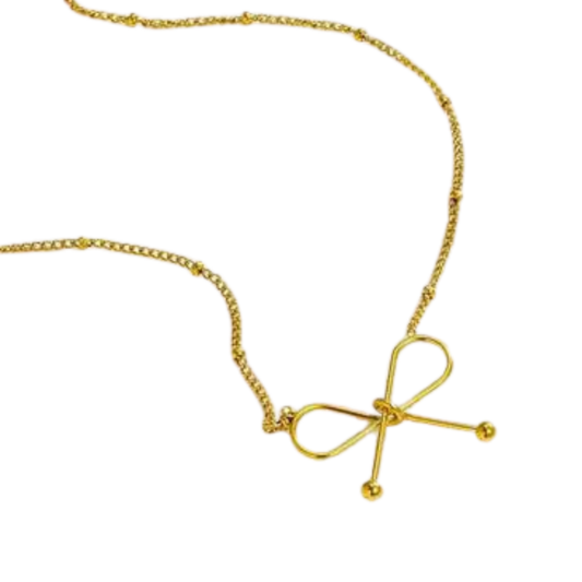 Aurelle Bow Necklace – Zariva