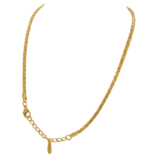 Regal Grid Gold Chain– Zariva