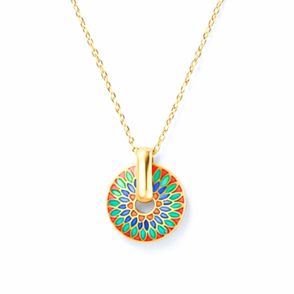 Aurelia Boho Mandala Multicolor Necklace – Zariva