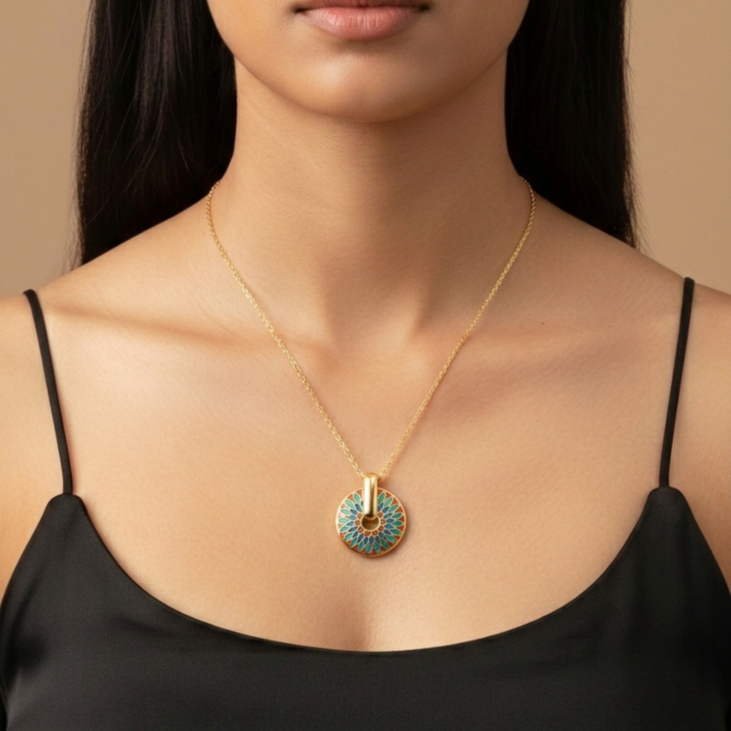 Aurelia Boho Mandala Multicolor Necklace – Zariva