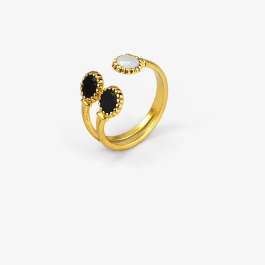 Noir-trinity-gold-ring-for-women-|-anti-tarnish-ss316-stainless-steel-|-18k-gold-pvd-|-waterproof-daily-wear-–-zariva